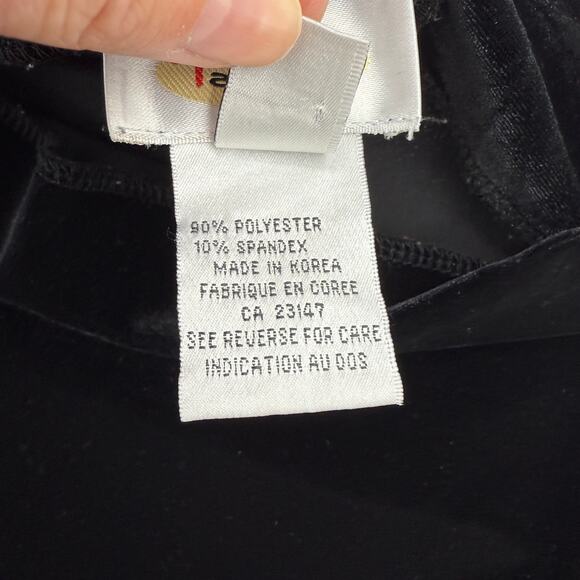 TALBOTS Womens Velvet Mock Neck Shirt Size S Black 3/4 Sleeve Goth Layer Velour - Picture 4 of 8